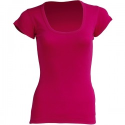 T-shirt femme - Col échancré - 8 coloris