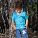 T-shirt bébé uni 100% coton - Manches courtes - 16 coloris
