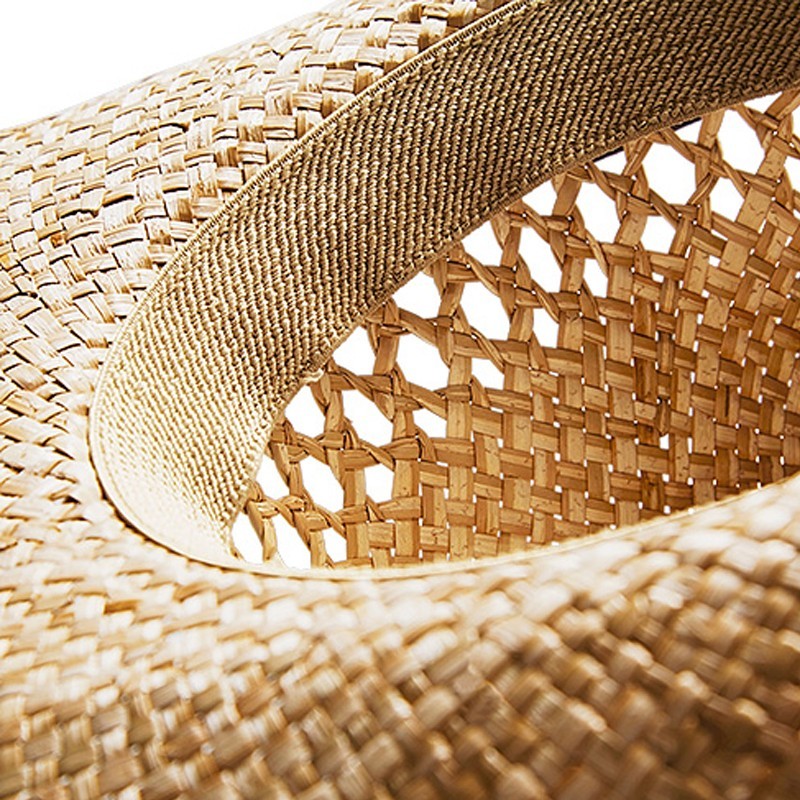 Chapeau Cowboy En Paille - Unisexe, Large Bord, Pliable, Protection UV, Idéal Plage, Voyage, Plein Air